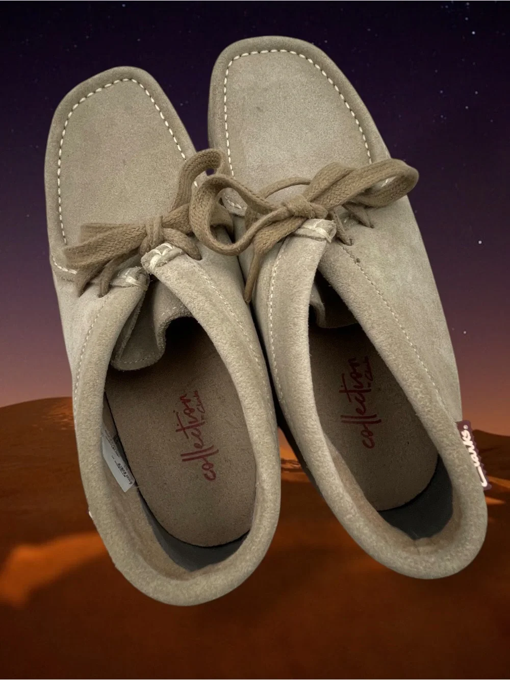 Clarks Stinson Hi Wallabee Style Suede Boots Moccasin Toe Chukka Sand Men's 7.5